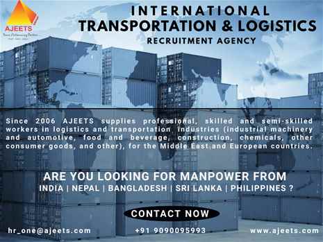 Best Logistics recruitment agency in India, Nepal, Bangladesh