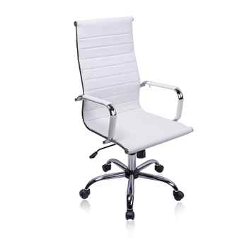 Exofcer High Curved Back PU leather Office Chair - Toptopdeal.co.uk