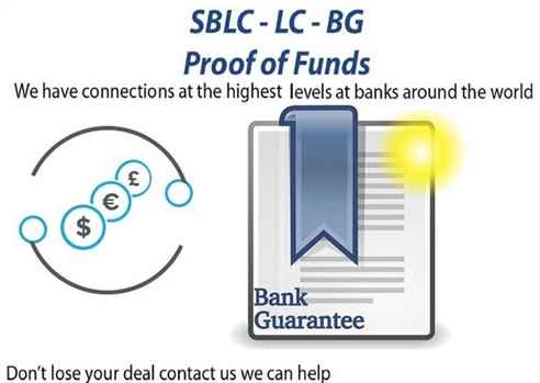 ProjectBusiness FinancingBG-SBLC-MT760Credit-LoanMonetizingMT799Eurobonds