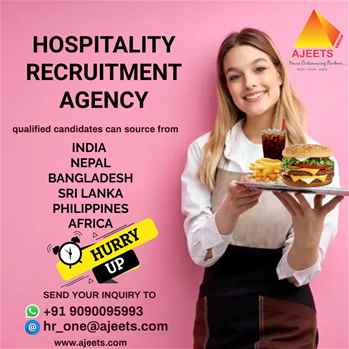 Top Hospitality recruitment agency to hire Candidates
